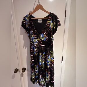 Anthropologie Mermaid Brand Floral Dress     Sz: L